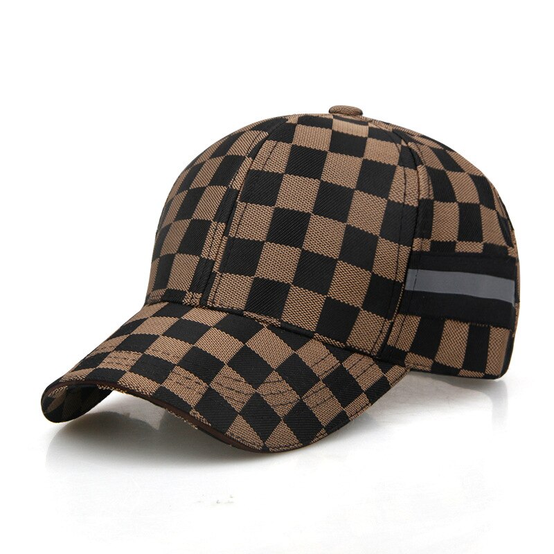 High Quality New Men's Baseball Cap Plaid Cotton Hat for Men Women Bone Gorras Snapback Hats Casual Dad Caps Outdoor Sun Cap