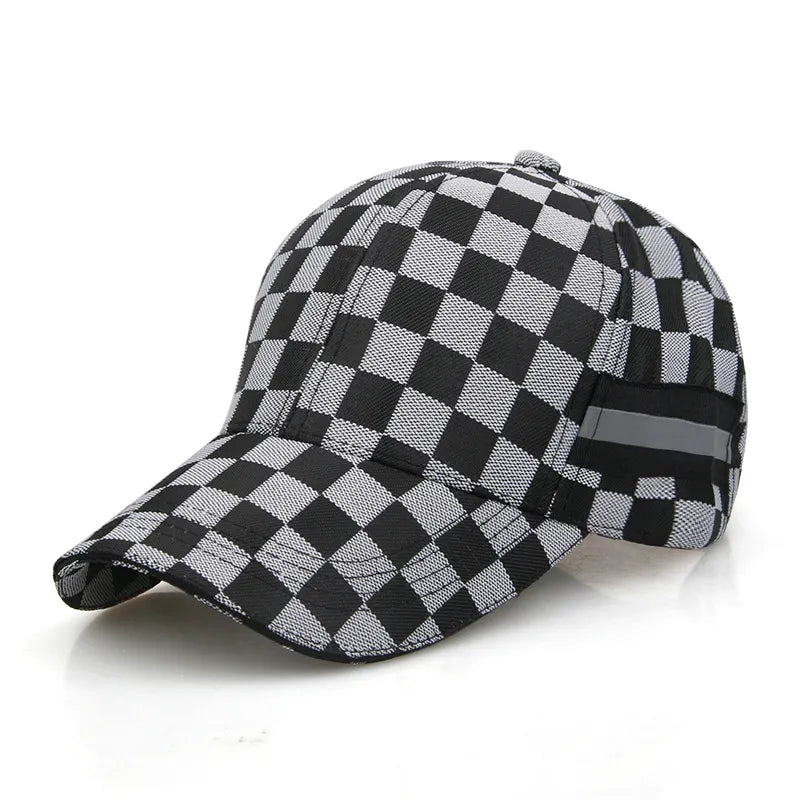 High Quality New Men's Baseball Cap Plaid Cotton Hat for Men Women Bone Gorras Snapback Hats Casual Dad Caps Outdoor Sun Cap