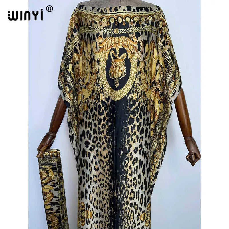 2022 WINYI holiday party Dress New fashion dress for women/lady,Elegant oversized kaftan african print caftan for ladies/women