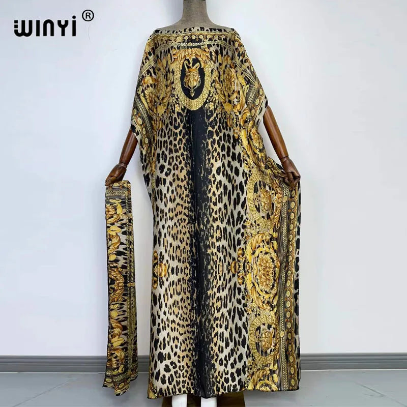 2022 WINYI holiday party Dress New fashion dress for women/lady,Elegant oversized kaftan african print caftan for ladies/women