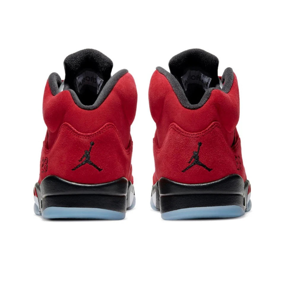 Original Air Jordan 5 'Bulls' For Men's Red and White Retro Classic Sneakers