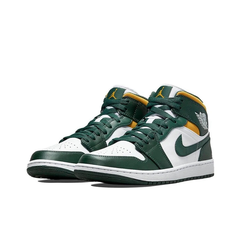 Original Air Jordan 1 Mid Seattle Supersonics High Top Men's  Sneakers