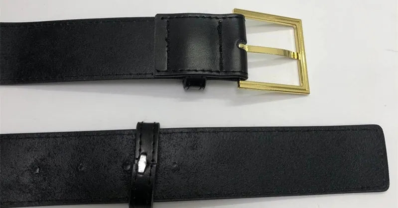 Women Wide 4CM Luxury Brand Genuine Leather Belt Waistband Alloy Adjustable Pin Buckle Vintage Brand Designer Belt Women's Belts