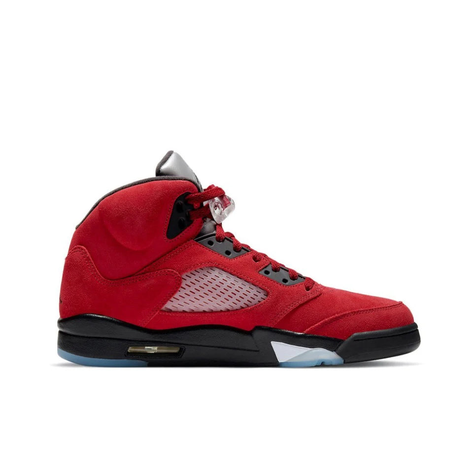 Original Air Jordan 5 'Bulls' For Men's Red and White Retro Classic Sneakers