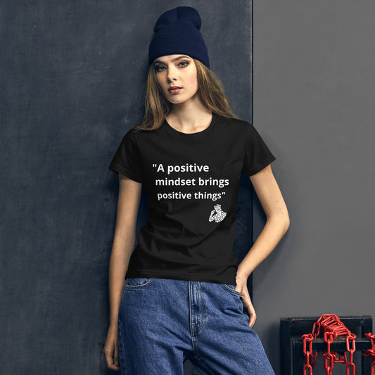 A positive mindset sleeve t-shirt