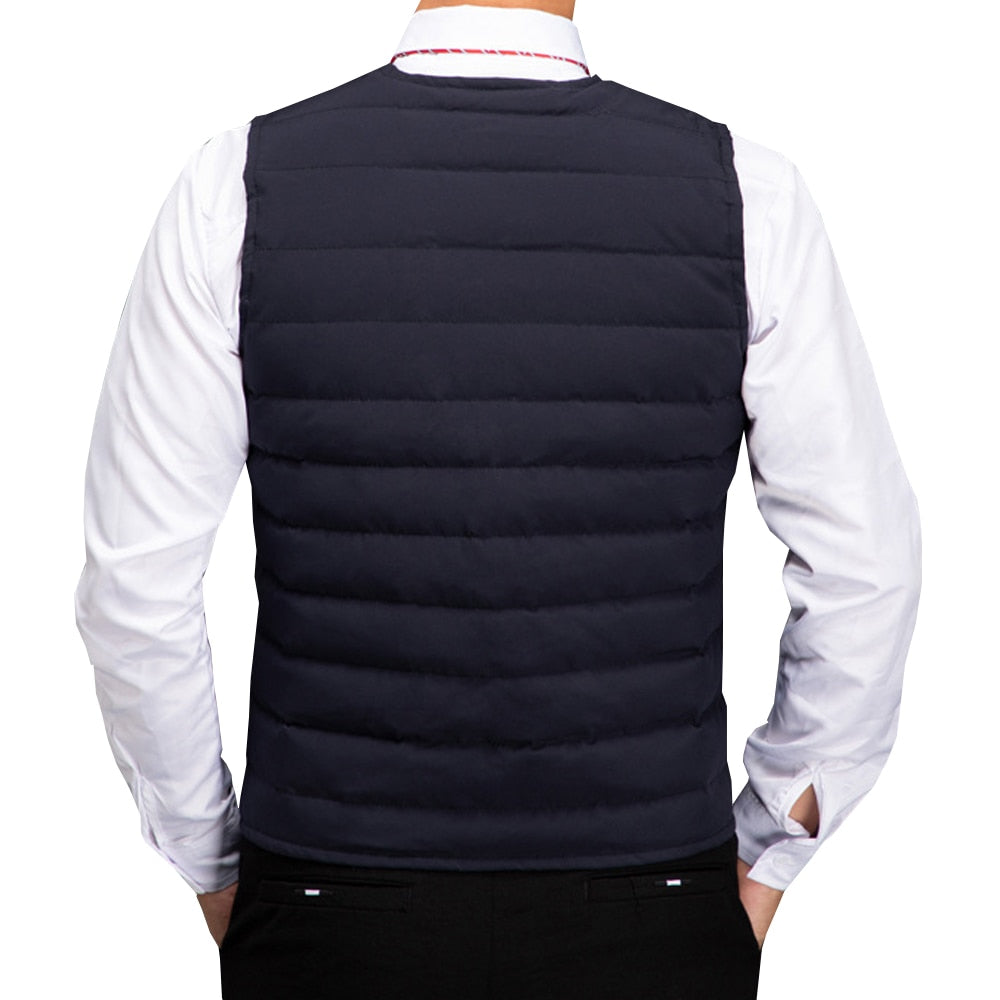 6XL 7XL 8XL Plus Size Mens Down Vest Jacket Men Autumn Warm Sleeveless Jackets Male Winter Casual Waistcoat Homme Brand Clothing