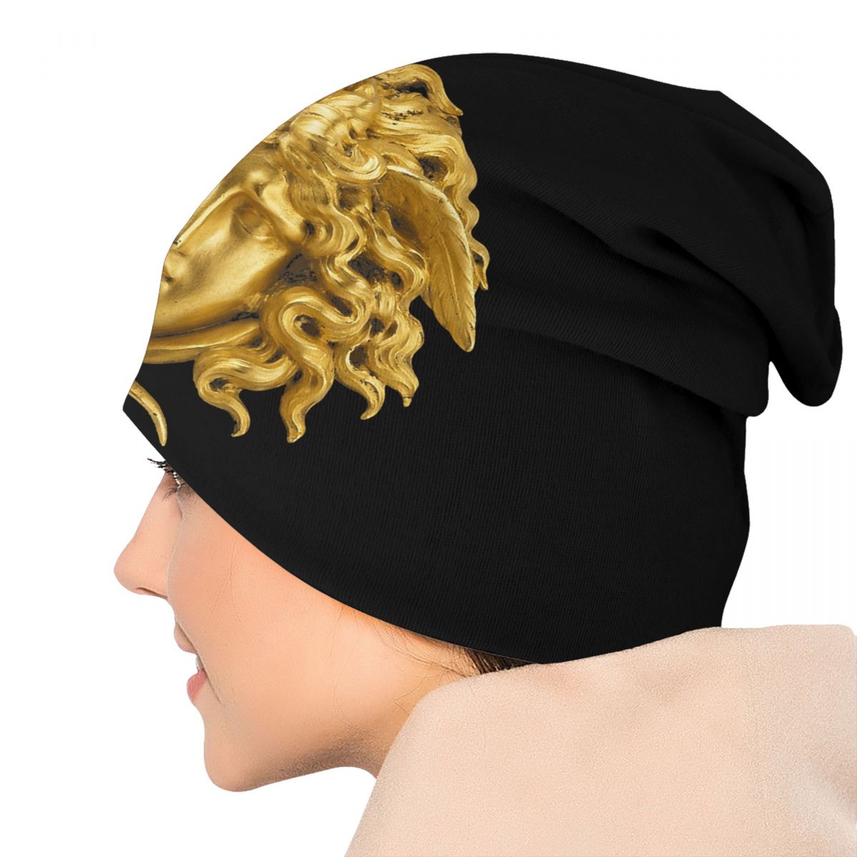 Halloween Snake Hair Greek Mythology Medusa Head Skullies Beanies Caps Streetwear Winter Warm Knit Hat Adult Unisex Bonnet Hats