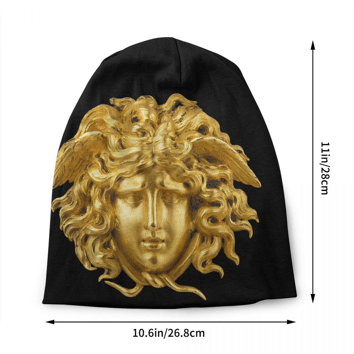 Halloween Snake Hair Greek Mythology Medusa Head Skullies Beanies Caps Streetwear Winter Warm Knit Hat Adult Unisex Bonnet Hats