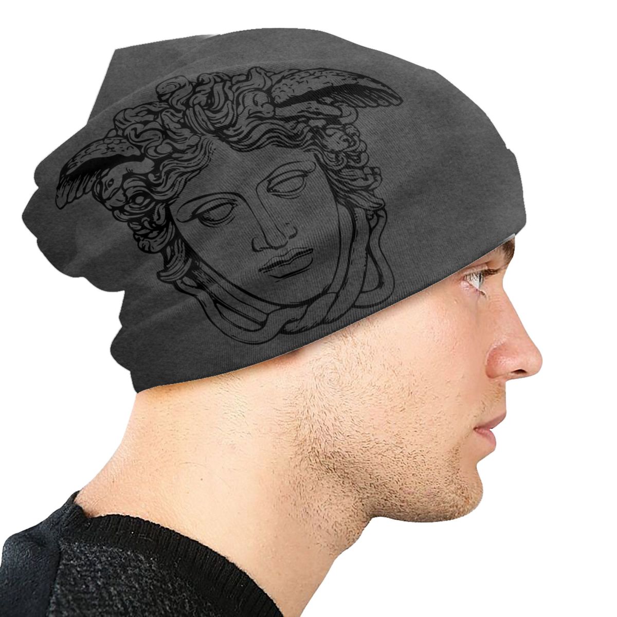 Greek Myth Gorgons Medusa Head Skullies Beanies Caps Fashion Winter Warm Men Women Knitted Hat Unisex Adult Bonnet Hats