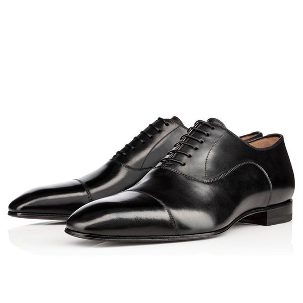 2022 Gentleman Dandelion Spikes Shoe Loafers Party Wedding Designer BLACK Leather Dress Shoes For Mens Slip On Flats Sole